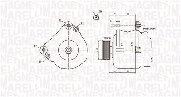 MAGNETI MARELLI 063731402010 Alternatore-Alternatore-Ricambi Euro