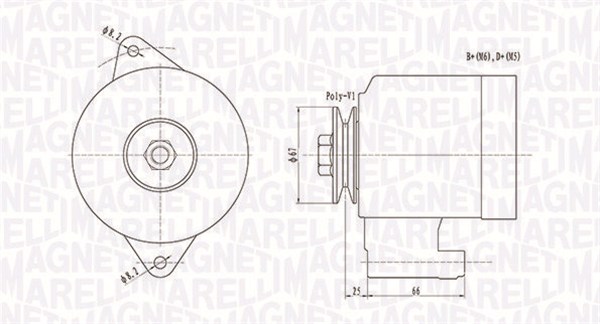 MAGNETI MARELLI 063731472010 Alternatore