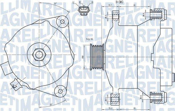 MAGNETI MARELLI 063731483010 Alternatore