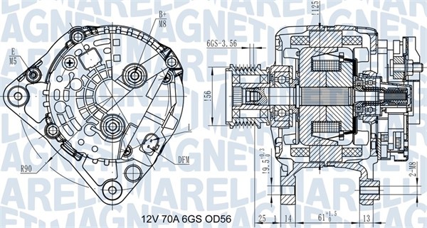 MAGNETI MARELLI 063731502010 Alternatore-Alternatore-Ricambi Euro