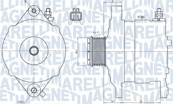 MAGNETI MARELLI 063731602010 Alternatore