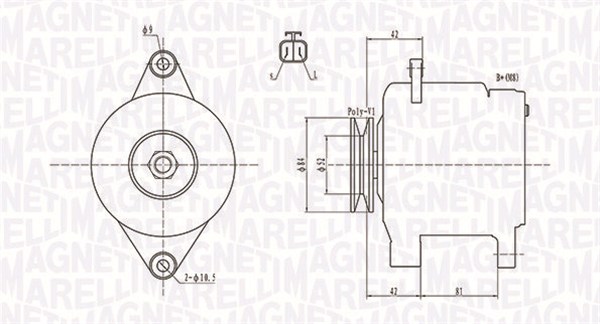 MAGNETI MARELLI 063731615010 Alternatore