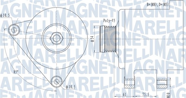 MAGNETI MARELLI 063731631010 Alternatore