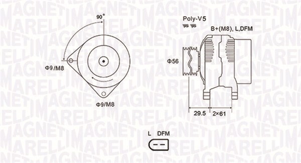 MAGNETI MARELLI 063731678010 Alternatore