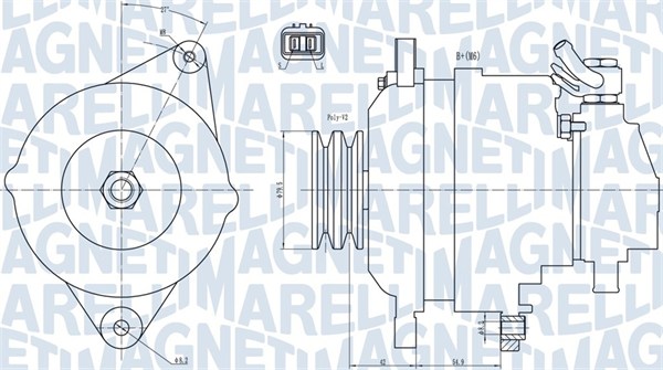 MAGNETI MARELLI 063731717010 Alternatore-Alternatore-Ricambi Euro