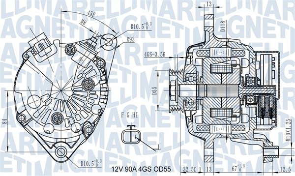 MAGNETI MARELLI 063731725010 Alternatore