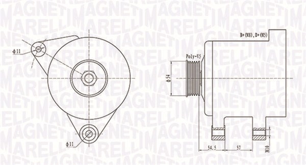 MAGNETI MARELLI 063731747010 Alternatore-Alternatore-Ricambi Euro