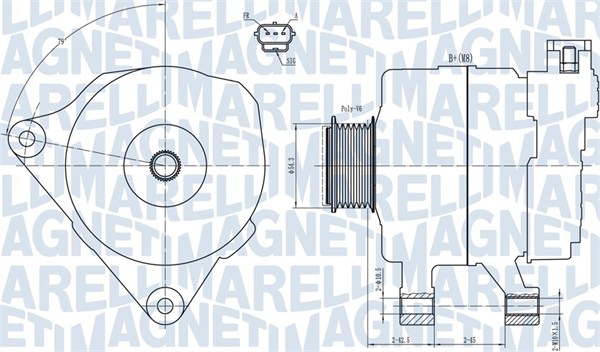 MAGNETI MARELLI 063731778010 Alternatore-Alternatore-Ricambi Euro