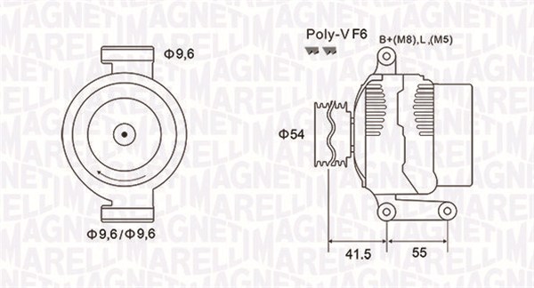 MAGNETI MARELLI 063731855010 Alternatore-Alternatore-Ricambi Euro