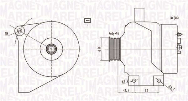 MAGNETI MARELLI 063731861010 Alternatore