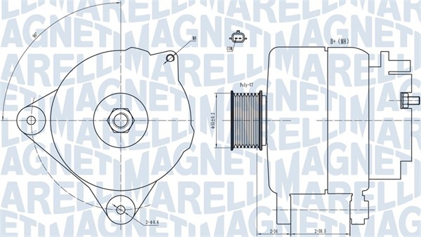 MAGNETI MARELLI 063731866010 Alternatore