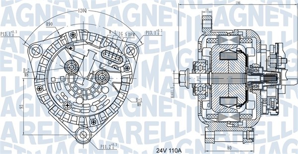 MAGNETI MARELLI 063731871010 Alternatore