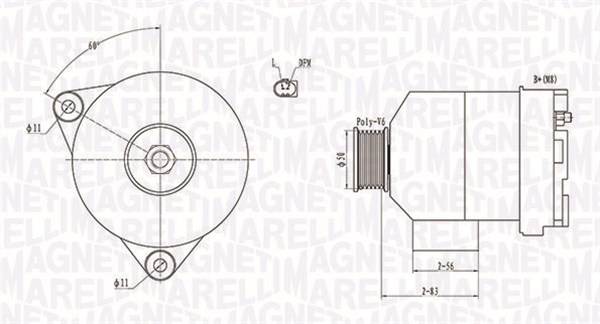 MAGNETI MARELLI 063731872010 Alternatore-Alternatore-Ricambi Euro