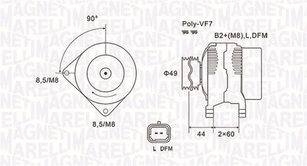 MAGNETI MARELLI 063731877010 Alternatore-Alternatore-Ricambi Euro