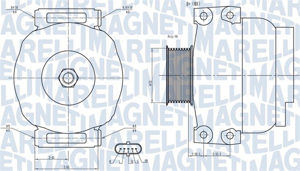 MAGNETI MARELLI 063731880010 Alternatore-Alternatore-Ricambi Euro