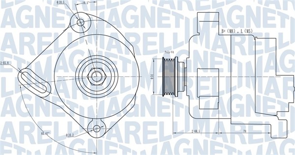 MAGNETI MARELLI 063731886010 Alternatore-Alternatore-Ricambi Euro