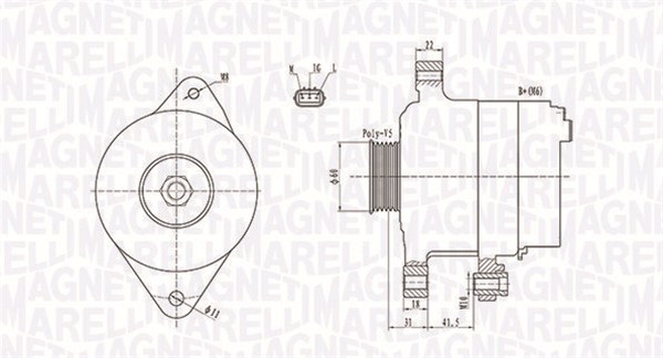 MAGNETI MARELLI 063731892010 Alternatore