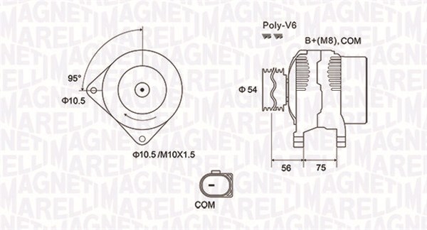 MAGNETI MARELLI 063731904010 Alternatore