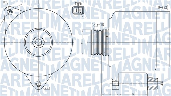 MAGNETI MARELLI 063731906010 Alternatore