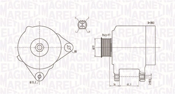 MAGNETI MARELLI 063731907010 Alternatore