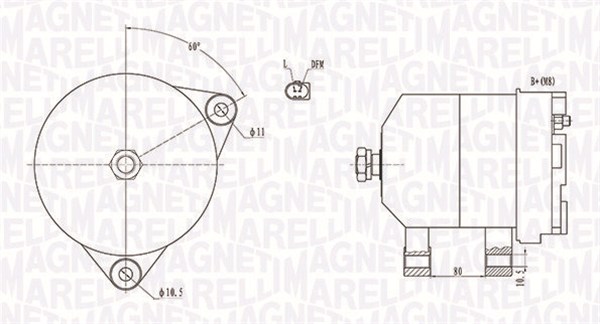 MAGNETI MARELLI 063731913010 Alternatore