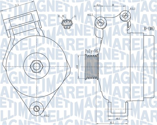 MAGNETI MARELLI 063731925010 Alternatore