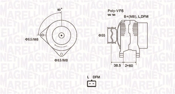 MAGNETI MARELLI 063731933010 Alternatore-Alternatore-Ricambi Euro