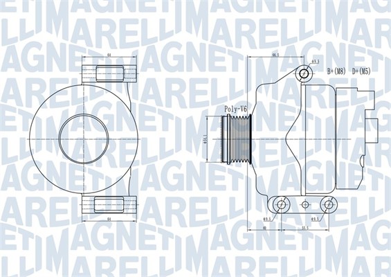 MAGNETI MARELLI 063731934010 Alternatore