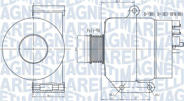 MAGNETI MARELLI 063731935010 Alternatore