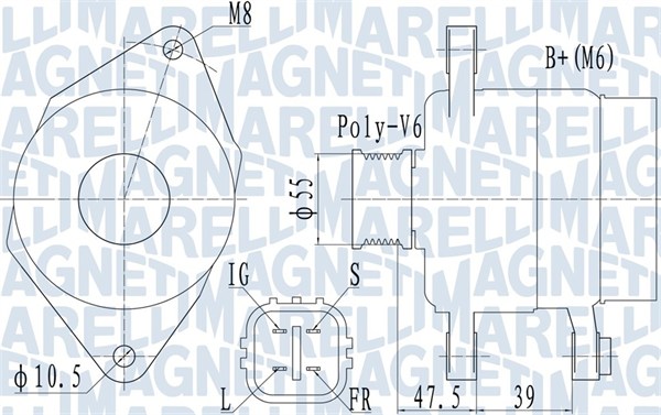 MAGNETI MARELLI 063731942010 Alternatore-Alternatore-Ricambi Euro