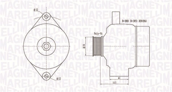 MAGNETI MARELLI 063731952010 Alternatore