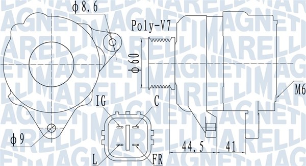 MAGNETI MARELLI 063731981010 Alternatore-Alternatore-Ricambi Euro