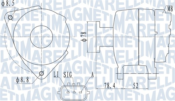 MAGNETI MARELLI 063731989010 Alternatore