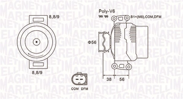 MAGNETI MARELLI 063731996010 Alternatore-Alternatore-Ricambi Euro