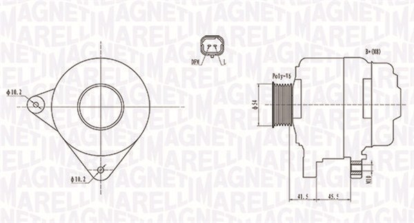 MAGNETI MARELLI 063732008010 Alternatore-Alternatore-Ricambi Euro