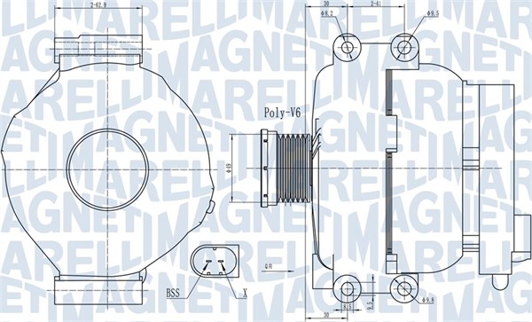 MAGNETI MARELLI 063732009010 Alternatore