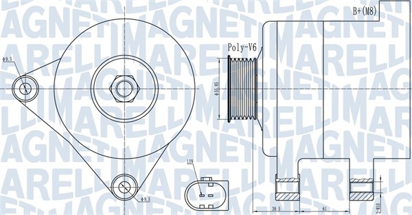 MAGNETI MARELLI 063732011010 Alternatore