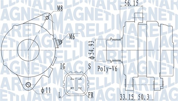 MAGNETI MARELLI 063732027010 Alternatore