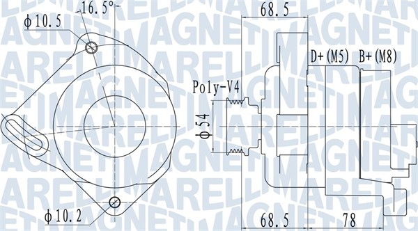 MAGNETI MARELLI 063732094010 Alternatore-Alternatore-Ricambi Euro