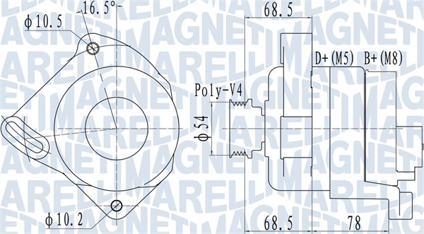 MAGNETI MARELLI 063732096010 Alternatore-Alternatore-Ricambi Euro