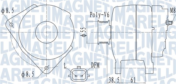 MAGNETI MARELLI 063732098010 Alternatore-Alternatore-Ricambi Euro