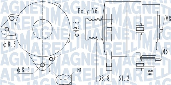 MAGNETI MARELLI 063732137010 Alternatore-Alternatore-Ricambi Euro