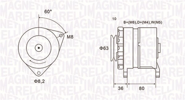 MAGNETI MARELLI 063735060010 Alternatore