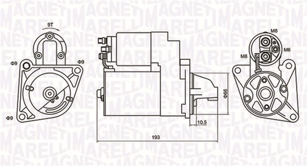 MAGNETI MARELLI 063721053010 Motorino d'avviamento-Motorino d'avviamento-Ricambi Euro