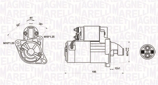 MAGNETI MARELLI 063721136010 Motorino d'avviamento-Motorino d'avviamento-Ricambi Euro