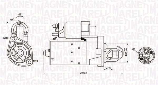 MAGNETI MARELLI 063721249010 Motorino d'avviamento-Motorino d'avviamento-Ricambi Euro