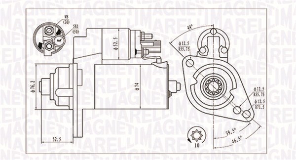 MAGNETI MARELLI 063721293010 Motorino d'avviamento