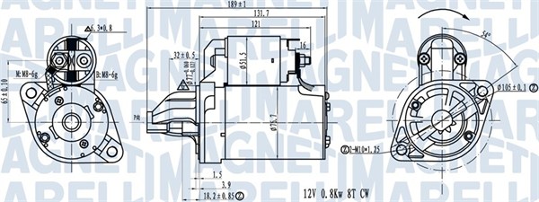 MAGNETI MARELLI 063721311010 Motorino d'avviamento-Motorino d'avviamento-Ricambi Euro