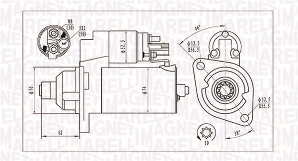 MAGNETI MARELLI 063721323010 Motorino d'avviamento-Motorino d'avviamento-Ricambi Euro