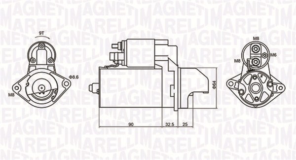 MAGNETI MARELLI 063721334010 Motorino d'avviamento-Motorino d'avviamento-Ricambi Euro